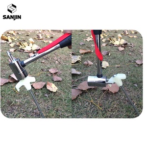 Piquets de tente fluorescents 25 cm, piquets en spirale en acier avec poignée en plastique antidérapante, phosphorescents, <span class=keywords><strong>pour</strong></span> le camping, la randonnée, le pique-nique - Product Image 6