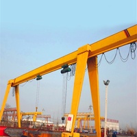 Grue portique monopoutre robuste avec palan mobile pour chantier extérieur