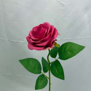 Kunstbloemen Handgemaakt Realistische Kunstmatige Rode Fluwelen Rozen Bloemknoppen Waterdicht Lichtgewicht Bruiloft Show Restaurants - Product Image 4