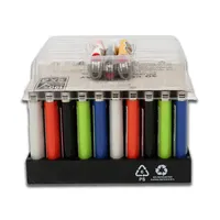 Briquet classique moderne J6 MAXI en plastique, stock USA, avec 50+3 cigarettes pour fête ou fumeurs, modèle J26