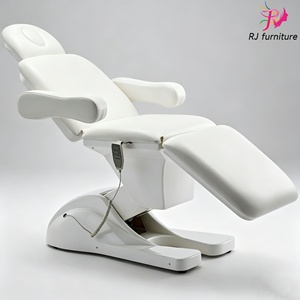 Beauty Salon Pink Medical Facial Spa Bed Gold 3 Motors Electric Salon Reclining Cosmetic Therapy Bed Eyelash Embroidery Bed - Product Image 3