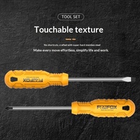 Kit de réparation d'outils de quincaillerie 6 pièces, tournevis universel, coupe-fils, couteau utilitaire, ruban à mesurer, acier au chrome vanadium, usage domestique