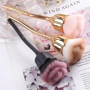 TSZS New 7 Colors Rose Flower Design Nail <strong>Brush</strong> with Long Handle Facial Makeup Nail Art Tool <strong>Brush</strong> Cleaning <strong>Dust</strong> <strong>Brush</strong> - Product Image 1