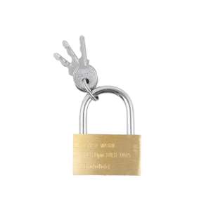 EASY WORK heavy brass <b>padlock</b> / cadenas / messing hangslot - Product Image 3