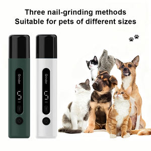 קריקטורה יוקרה 5 מהירויות לחיות מחמד חשמלית מטחנת עם הוביל אור פלסטיק הכלב חתול הלסתות מטחנת כלי גוזם - Product Image 4