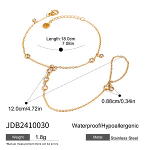 Joyería <span class=keywords><strong>de</strong></span> Moda, Pulseras <span class=keywords><strong>de</strong></span> Cadena <span class=keywords><strong>de</strong></span> Mano <span class=keywords><strong>de</strong></span> Acero Inoxidable Chapadas en <span class=keywords><strong>Oro</strong></span> <span class=keywords><strong>de</strong></span> 18K, Impermeables, <span class=keywords><strong>para</strong></span> Mujer, Brazalete Esclavo, Anillo, Joyería <span class=keywords><strong>de</strong></span> Boda - Product Image 4