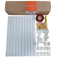 Garde-câbles en PVC anti-UV ignifuge à fentes et à brides de 1 po, 1,5 po, 2 po, 3 po, protection de câbles extérieurs, gaine de câbles murale