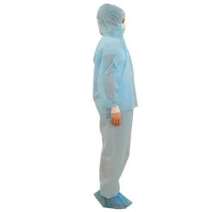 Chống tĩnh dùng một lần y tế không thấm nước Coverall SMS không dệt bảo hộ lao động microporous dùng một lần Coverall