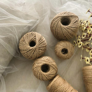 Cordel de Yute Natural de 3.5mm, Hilo de Cáñamo Marrón Rústico para Manualidades, Embalaje y Decoración de Prendas - Product Image 1