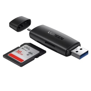 Pembaca Kartu <span class=keywords><strong>SD</strong></span> UGREEN USB 3.0 USB C Pembaca Kartu Memori Adaptor Kartu OTG untuk <span class=keywords><strong>SD</strong></span> <span class=keywords><strong>Micro</strong></span> <span class=keywords><strong>SD</strong></span> SDHC SDXC MMC - Product Image 1