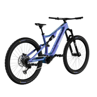 Vélo de montagne électrique à suspension intégrale en fibre de carbone 36V 540Wh, moteur central 350W, 12 vitesses, freins à disque hydrauliques, autonomie de 100 km, 29/27,5 pouces