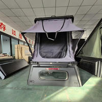 Carpa Moderna para Camionetas, de Fácil Instalación, para 2-3 Personas, Ligera, de Carcasa Rígida, Triangular, de Aluminio Oxford, para las Cuatro Estaciones