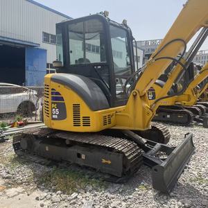Escavatore Mini Usato Originale Giapponese <span class=keywords><strong>Komatsu</strong></span> PC55, Macchina Escavatrice Cingolata di Seconda Mano - Product Image 1