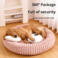 Nichoir pour chien, maison pour animaux de compagnie chaude en hiver, grande taille pour toutes les saisons, fermée, amovible, lavable, nid sûr pour chats