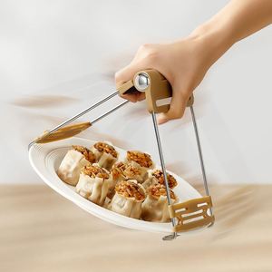 Hot Plate Gripper <b>Plastic</b> and Stainless Steel Bowl Clip Folding Dish Air Fryer Pans Holder <b>Tongs</b> for Moving Bowls with Foods - Product Image 1