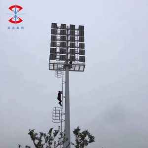 제조업체 15m 18m 20m 24m 25m 30m 35m 아연 도금 강철 야외 홍수 조명 축구 코트 경기장 하이 마스트 라이트 폴 - Product Image 3