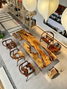 Tavolo in <span class=keywords><strong>Legno</strong></span> <span class=keywords><strong>Massello</strong></span> Personalizzato dal Design Elegante <span class=keywords><strong>per</strong></span> Arredamento Casa e Ufficio, Stile Moderno <span class=keywords><strong>per</strong></span> Appartamenti - Product Image 4