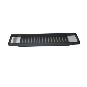 Support de rangement pour baignoire, rectangulaire, noir, autoportant, durable, avec porte-téléphone et porte-boissons - Product Image 5