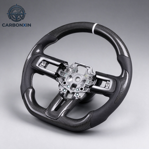 Volant de voiture en fibre de carbone forgé sur mesure pour Ford Mustang GT S650 Ecoboost S550 Dark Horse Premium - Product Image 3
