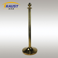 Poteau de contrôle de foule Traust RP-32CC pour événements tapis rouge, barrière de queue avec cordes dorées et argentées