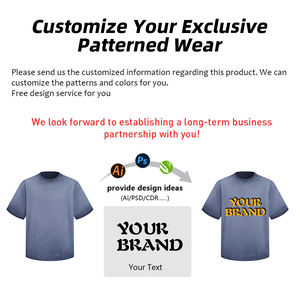 Camiseta Vintage Holgada para Hombre, de Algodón Puro 275GSM, con Efecto Desgastado y Deshilachado, Color Base Invertido del Fabricante - Product Image 4