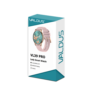 VALDUS Nuovo <span class=keywords><strong>Smartwatch</strong></span> di Lusso <span class=keywords><strong>con</strong></span> Monitoraggio del Sonno, Batteria da 300 mAh, Impermeabile IP67, VL39 PRO <span class=keywords><strong>in</strong></span> <span class=keywords><strong>Acciaio</strong></span> - Product Image 1