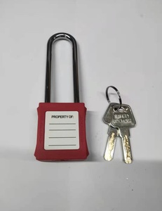 LOTO 25/38/76 mm Cadenas isolés colorés de petite taille, robustes et solides, avec 3 clés, pour isolation de porte extérieure - Product Image 5