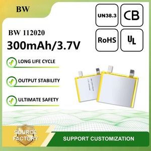 Kulaklık için yüksek kapasiteli lityum iyon batarya hücre 112020 3.7V 350mAh UL onaylı şarj edilebilir <span class=keywords><strong>Lipo</strong></span> pil - Product Image 6