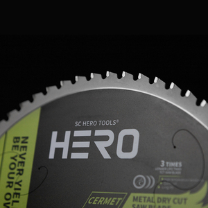 Lưỡi cưa tròn cắt khô Cermet 355mm/14in dùng cho cắt kim loại trên máy cưa cắt - HERO Tools - Product Image 4