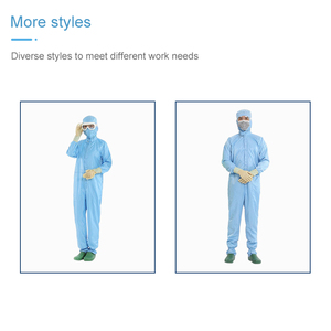 Setelan pakaian kerja pelindung makanan, pakaian kerja terpisah bertudung pelindung makanan, Anti debu, nyaman, Anti statis, fitur keselamatan bengkel produksi pabrik - Product Image 6