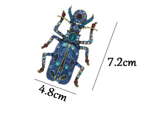 Broche en émail rétro en forme d'escargot, broche de mode en forme de <span class=keywords><strong>scarab</strong></span>ée, broche de veste, accessoires en gros - Product Image 5