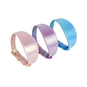 ปลอกคอสุนัขหนังนิ่มสะท้อนแสงสำหรับสุนัขขนาดเล็กและขนาดกลางปรับได้สีมหัศจรรย์ - Product Image 1