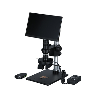 <span class=keywords><strong>Microscope</strong></span> d'inspection numérique monoculaire HuaGuang TDM-6303DMP 100V-240V avec écran LCD et éclairage annulaire <span class=keywords><strong>LED</strong></span> 4 zones 3D - Product Image 2