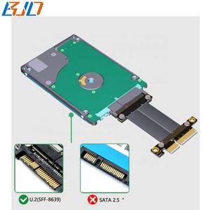 PCI Express PCI-E 4X adaptör yükseltici kart + uzatma kablosu 10-SFF-8639 CM için 100 U.2 U2 konektörü - Product Image 5