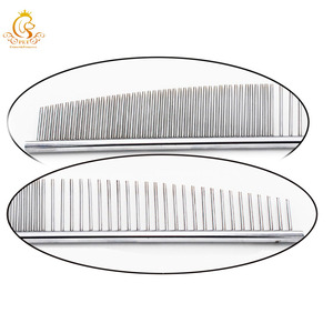 Peine de cara de luna de nuevo diseño EUR PET, peine de anudado de Metal de acero inoxidable <span class=keywords><strong>para</strong></span> perros, removedor de pelo <span class=keywords><strong>para</strong></span> el cuidado del perro - Product Image 5