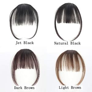 Extensiones de Cabello Remy de 8 Pulgadas 3x4 para Mujer, Flequillo 3D 1b 2 613, Clip-in, en Todos los Colores - Product Image 4