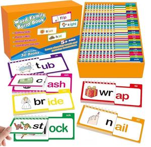 30 livres à rabat en métal à lire et à rimer, jeu éducatif de lecture <span class=keywords><strong>pour</strong></span> les chants et les rhymes de la maternelle - Product Image 1