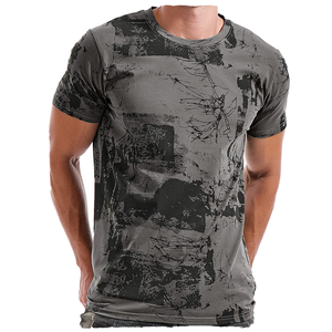 Camiseta de Hombre Casual de Manga Corta con Cuello Redondo, 100% Algodón de Primera Calidad, Logotipo Personalizado Impreso, Transpirable - Product Image 3