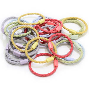 뜨거운 공예 만들기/쥬얼리 장식 간단한 아트 스타일 대마 로프 주변 고무 문자열 어린이/소녀 메이크업 - Product Image 3