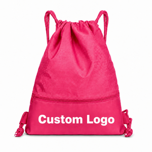 Sacs à cordon étanches en polyester, sacs à dos à cordon avec logo personnalisé, sacs à dos de sport en tissu Ripstop, sacs à dos de voyage, 4 tailles - Product Image 3