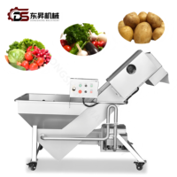 Fabrieksaanpasbare reinigingsmachine borstel wortelgroenten en fruit wortel radijs gember wasmachine met weektank