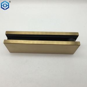 Raccord de brassage pour porte en verre en laiton satiné ECH - Product Image 2