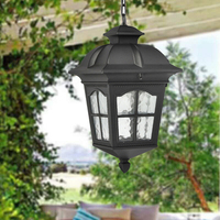 Lampes suspendues en métal moderne plafond pendentif lustre créatif extérieur lumière
