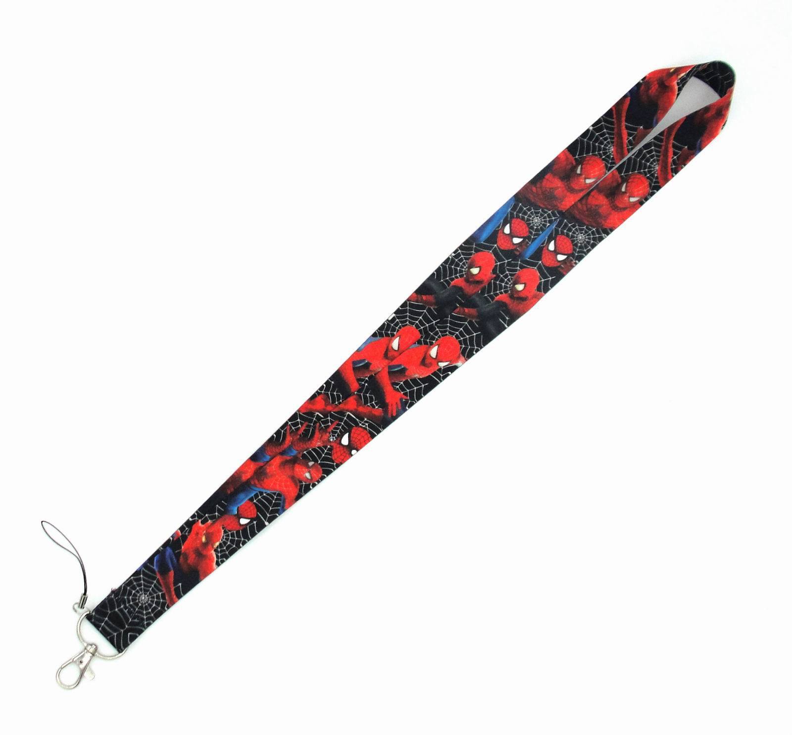 Newest Cool Marvel Spider Man Lanyards Neck Anti-Lost Strap Card Holder Phone Case Lanyard Wholesale Custom Satin Accessories Image 5