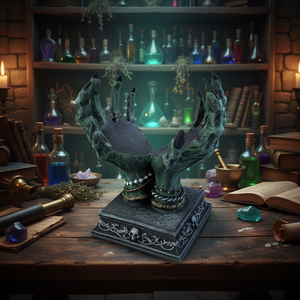 Nuevo Soporte de Resina para Bola de Cristal con Diseño de Mano del Diablo, Decoración de Escritorio, Almacenamiento, Adornos de Tarot para Brujería Pagana, Fiesta - Product Image 1