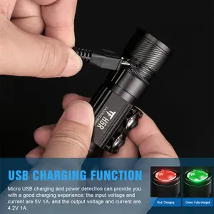 TrustFire H5R LED-Scheinwerfer wiederaufladbare Taschenlampe 600 Lm wasserdichter USB-Aluminium-Scheinwerfer