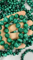 Bracelet en perles de malachite naturelle, bijoux de guérison en cristal faits à la main