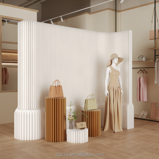 Stylish Simple Space Dividers and Paper Wall Partition Portable Display Solutions for Weddings Exhibitions Office Settings
