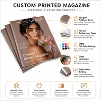 Catalogue de beauté imprimé sur mesure en offset avec couverture plastifiée et brochage à cheval pour le marketing de détail de produits de beauté