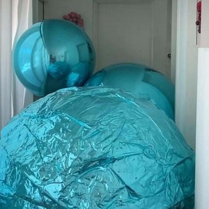 Palloncini a Stella Dorati su Misura Palloncini Trasparenti Glitterati Decorazione per Matrimoni e Feste Sfere a Specchio - Product Image 1